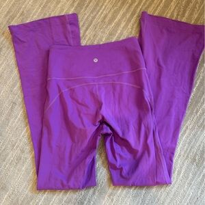 Lululemon purple flare leggings